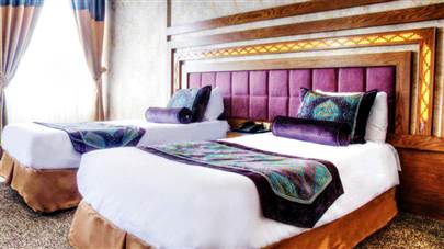 اتاق دو تخته تویین هتل آریوبرزن شیراز
